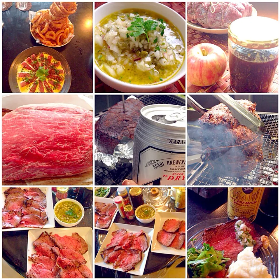 2types of source&Roast beef by chef hubby✨旦那君作る美味しいﾛｰｽﾄﾋﾞｰﾌ&美味しい2種のｿｰｽ|🌈Ami🍻さん