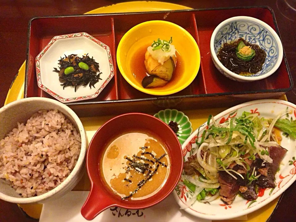 かつおのたたきの定食|なつみさん