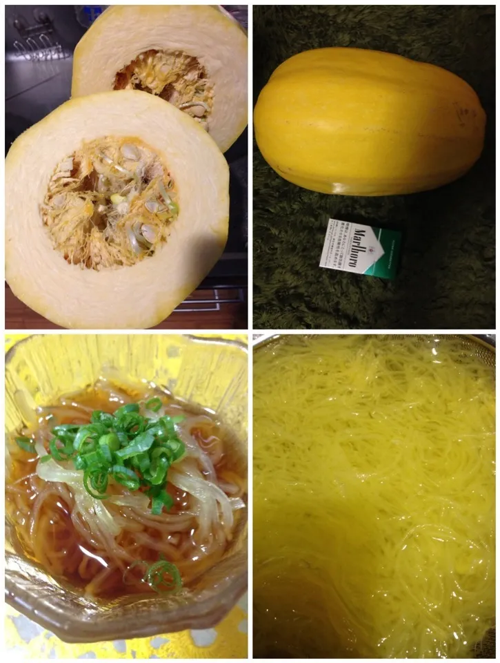 素麺かぼちゃのそうめん|水蓮さん