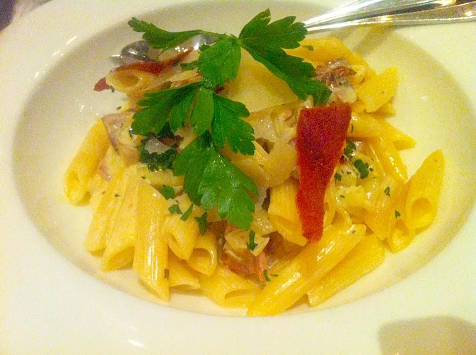 Penne carbonara|skyblueさん