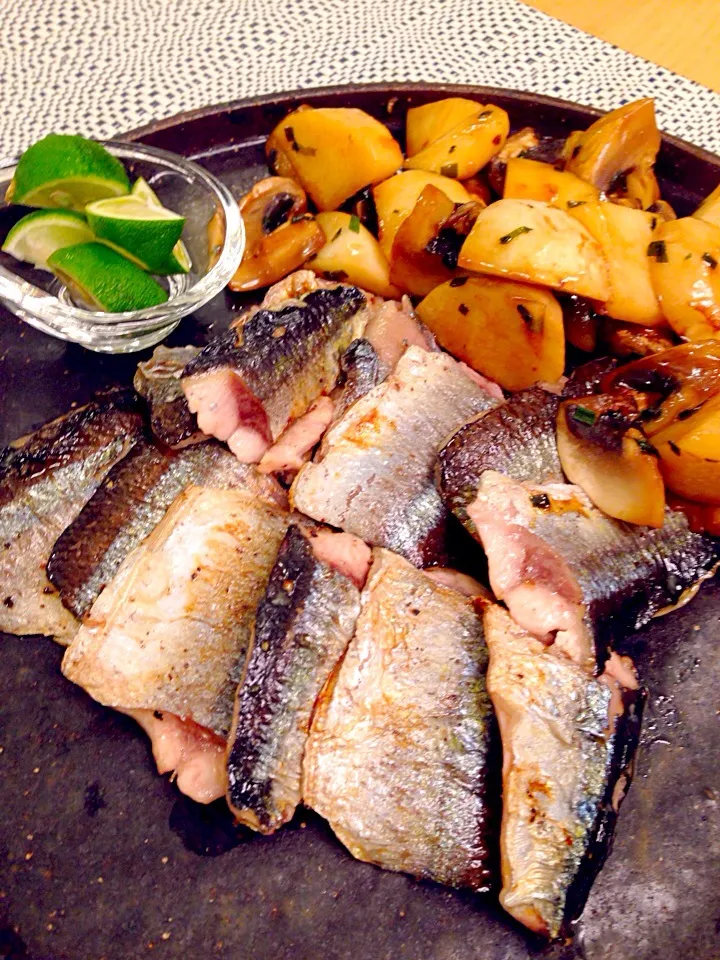 秋刀魚のフライパン焼き|モモさん