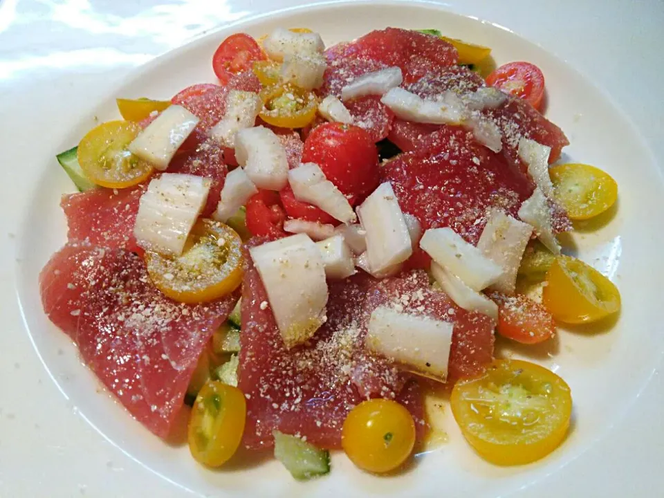 Carpaccio a mi maniera di oggi(^^ゞ
本日の私風カルパッチョ(^o^)|quitaさん