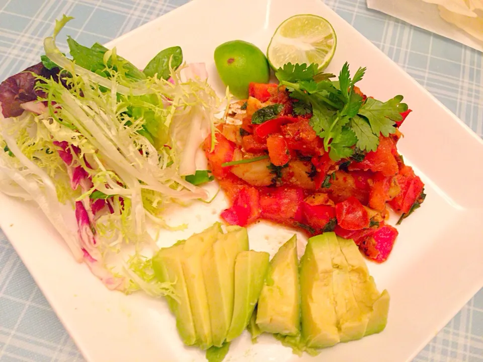 Home made tacos using spring roll skin|Takashima Mariさん