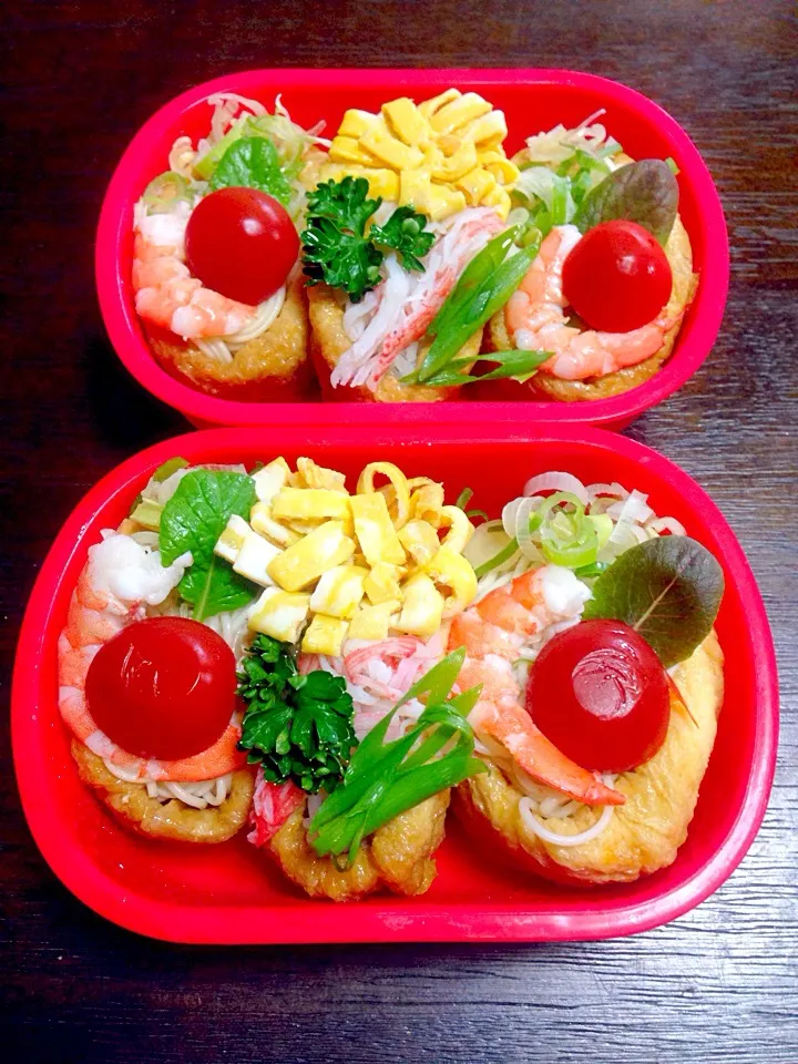 素麺お稲荷さん弁当(^_^)v|富士子🍒🐰🍓さん