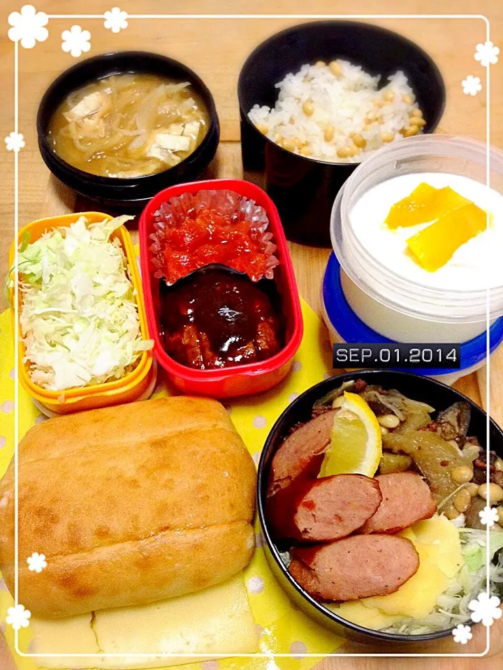 中学生と夫の弁当🍱|かずきっちんさん