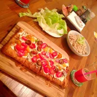 Snapdishの料理写真:Tomato tart and coconut lime lettuce wraps|flavrprofilegrlさん