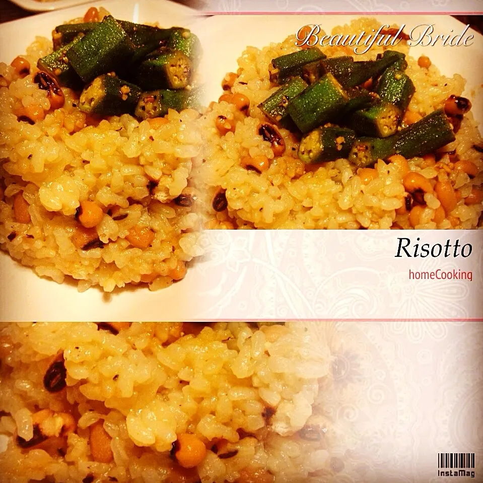 Black Eyed Pea Risotto with Garlic Spiced Okra|Emanuel Hayashiさん