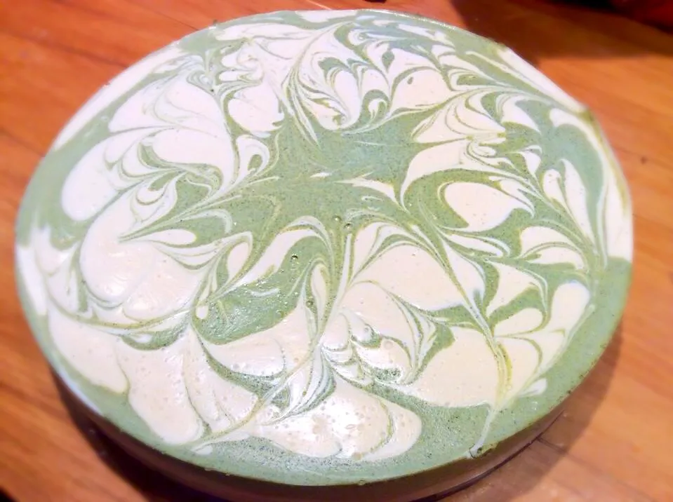 Tofu cheesecake with green tea swirl|Nicky Jonesさん