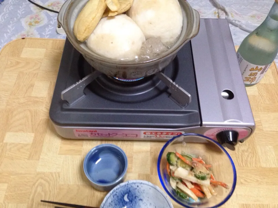 Snapdishの料理写真:今季初おでん・自家製味噌漬け(信州味噌で)|Tarou  Masayukiさん