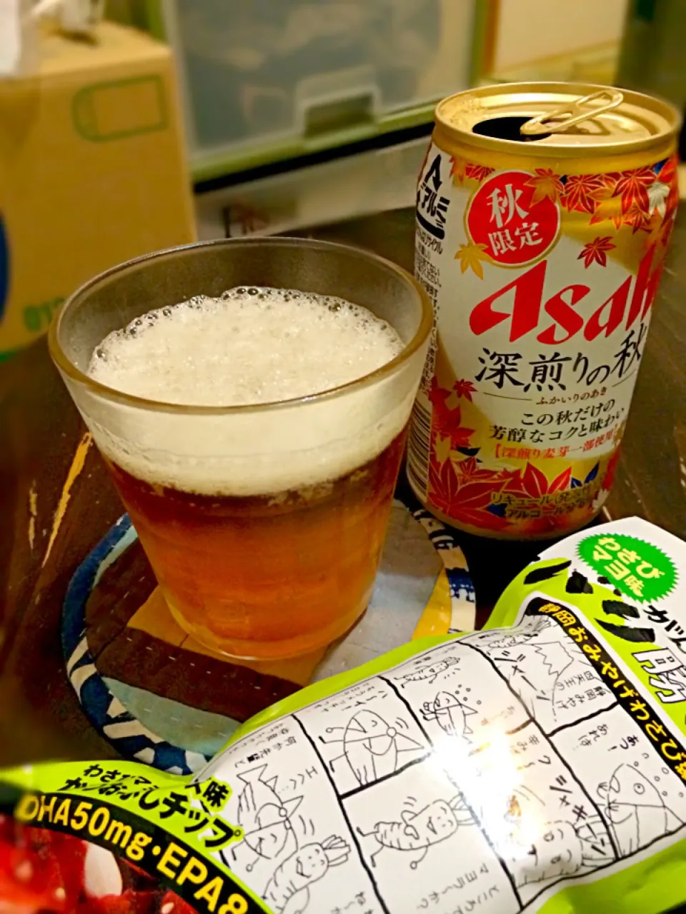 昨晩のおちかれビール＋バリ勝男クン！！|morimi32さん