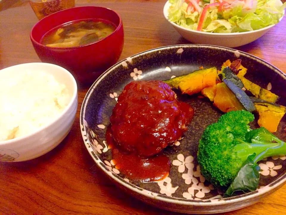 夕飯♡豆腐ハンバーグ定食|miccoさん