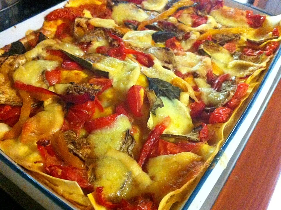 Vegetables and provola cheese lasagna in  a rich  and creamy bechamelle sauce!!|Isa Ia.さん