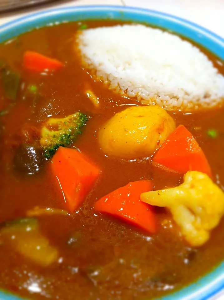 モンスナックの野菜カレー辛口小盛り。|板坂智夫さん