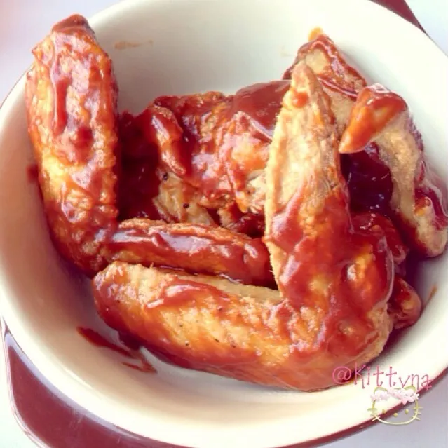 🍗Buffalo Wing with ʙʙQ Sauce (✧•ᴗ•ૣ)🎀|🎀Kittyna🌸さん