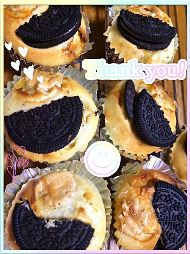 Oreo & marshmallow muffin ☆ DEEN&DELUCA のまねっこオレオとマシュマロのマフィン|cocoaさん