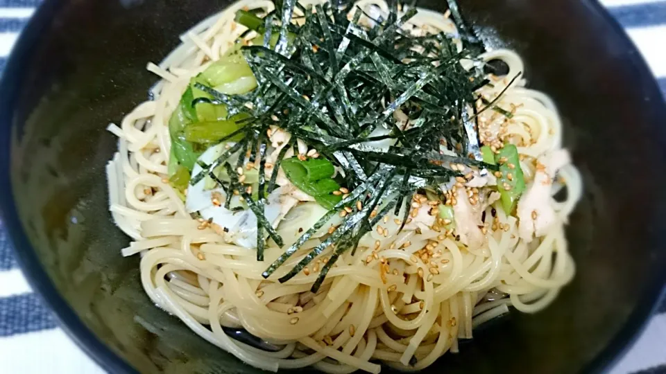 ささみと葱の和風パスタ|Nobさん