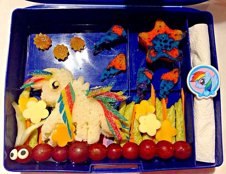 Snapdishの料理写真:My Little Pony Birthday Girl Lunch Bento|Cheryl Melnickさん