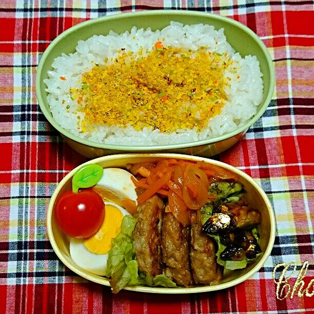 9/3(水)の旦那弁当🍱
♪ハンバーグと野菜ソテー
♪ゆで卵
♪鮎の佃煮
♪ミニトマト|ふみぃさん