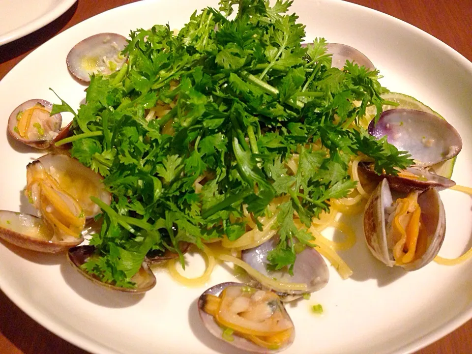 Vongole Bianco with coriander (パクチー)|Sergey Grisさん