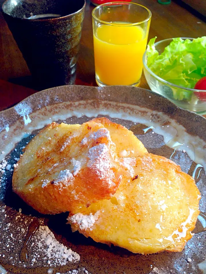 朝食❤︎フレンチトースト〜ココナッツオイルで〜|ちなみんさん