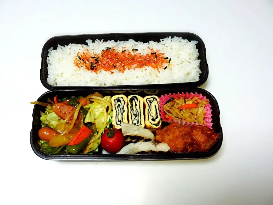 Snapdishの料理写真:野菜炒め弁当♬|Michiko  Arakiさん