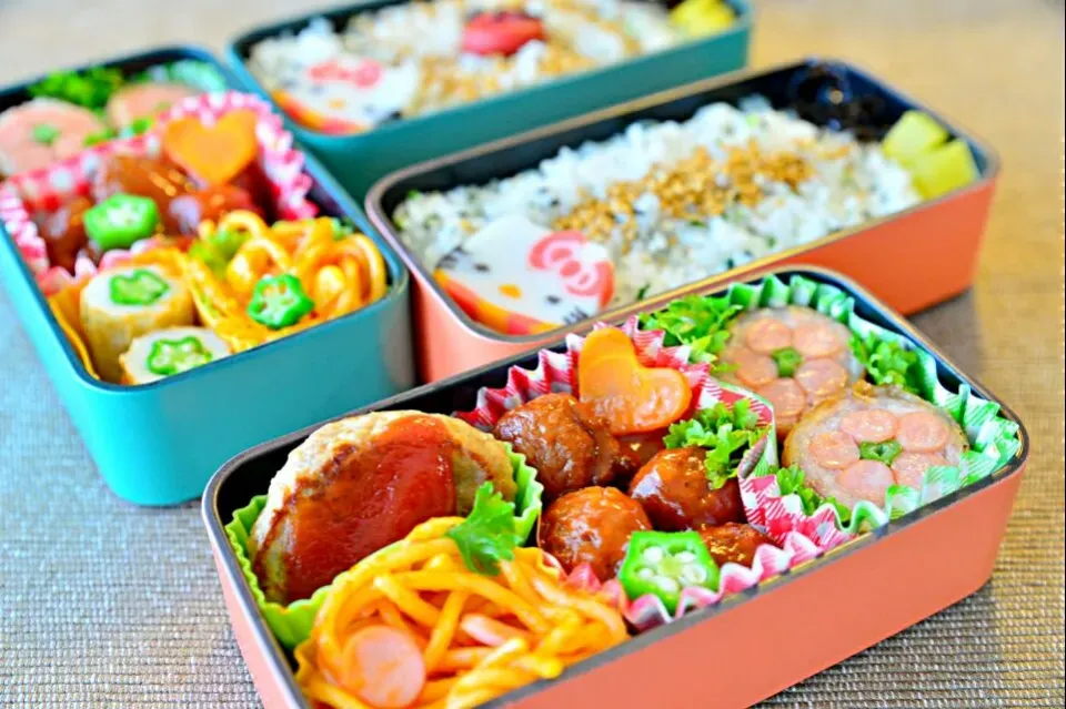 Snapdishの料理写真:9/4(木) 娘と自分のお弁当♪|つうさんさん