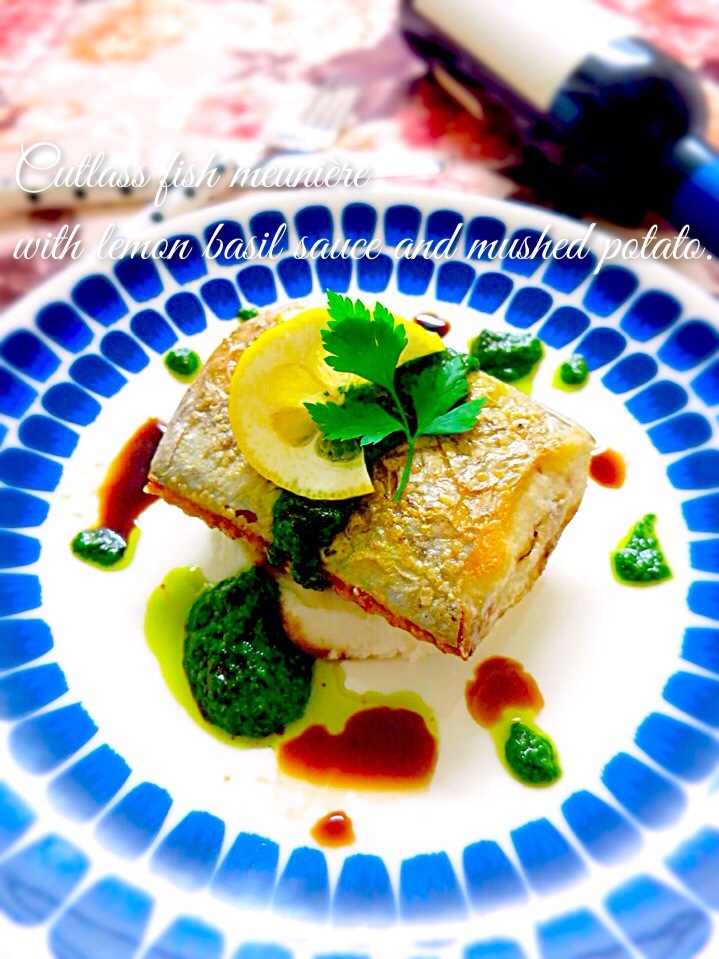 太刀魚のムニエル レモンバジルソース ゆりえ Snapdish スナップディッシュ Id 5440da