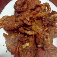 Snapdishの料理写真:Deep fried crab with mixes Thai herb|udonさん