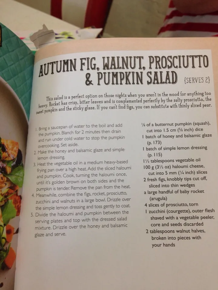 Autumn fig, walnut, prosciutto & pumpkin salad|Jackie Fiebigさん