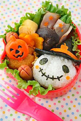 Snapdishの料理写真:ハロウィンのお弁当|えりかさん