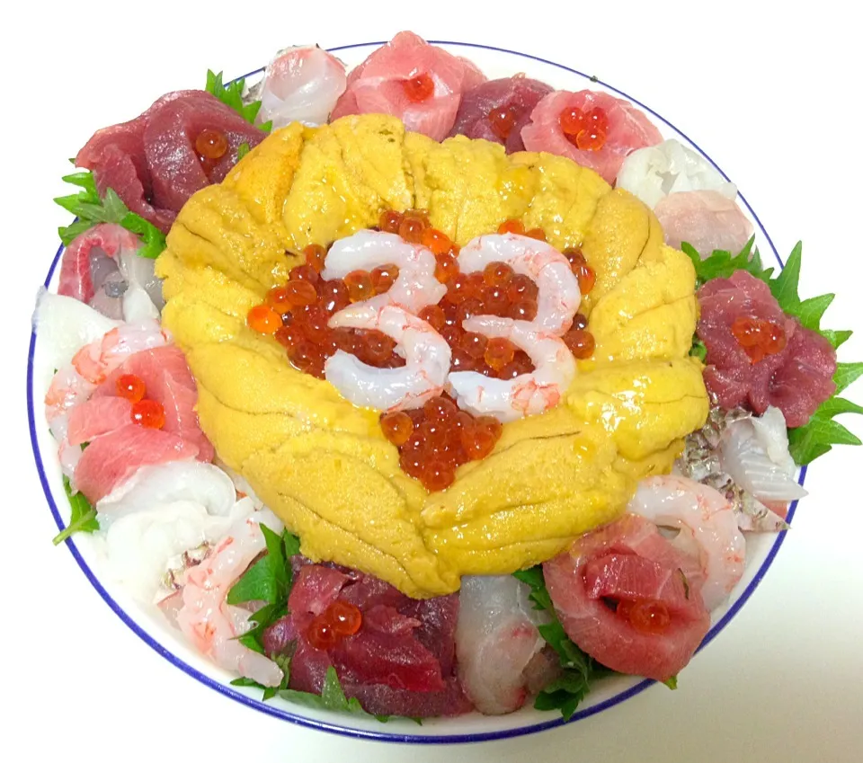 33歳誕生日お寿司ケーキ♡|mieさん