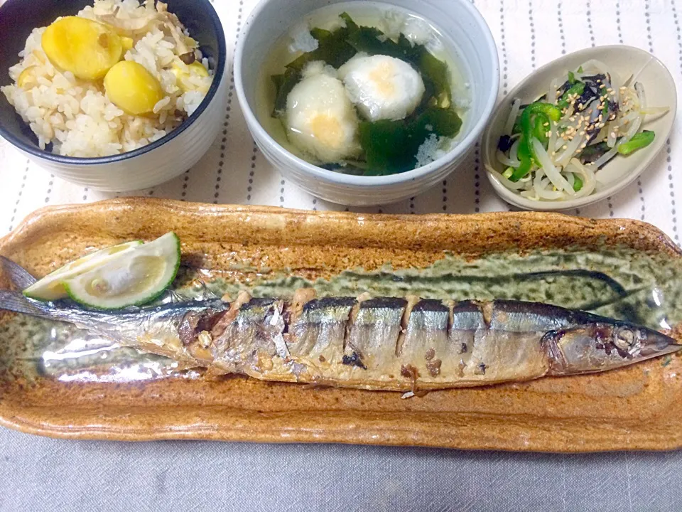 秋定食|ここあさん