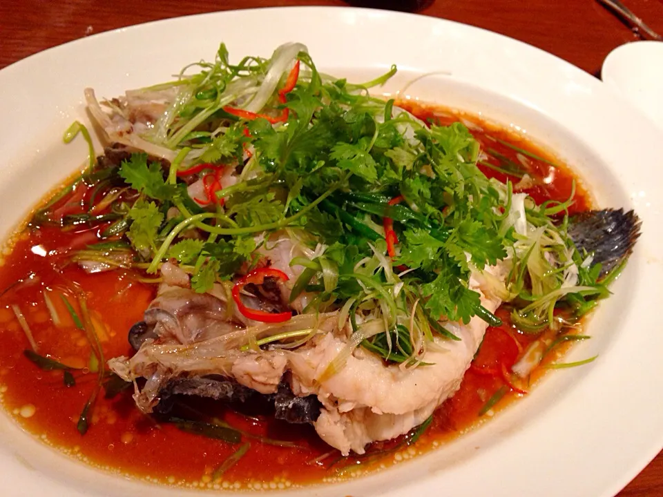 Steamed goby fish in soy sauce|Obeoom Jumsai Na Ayudhyaさん