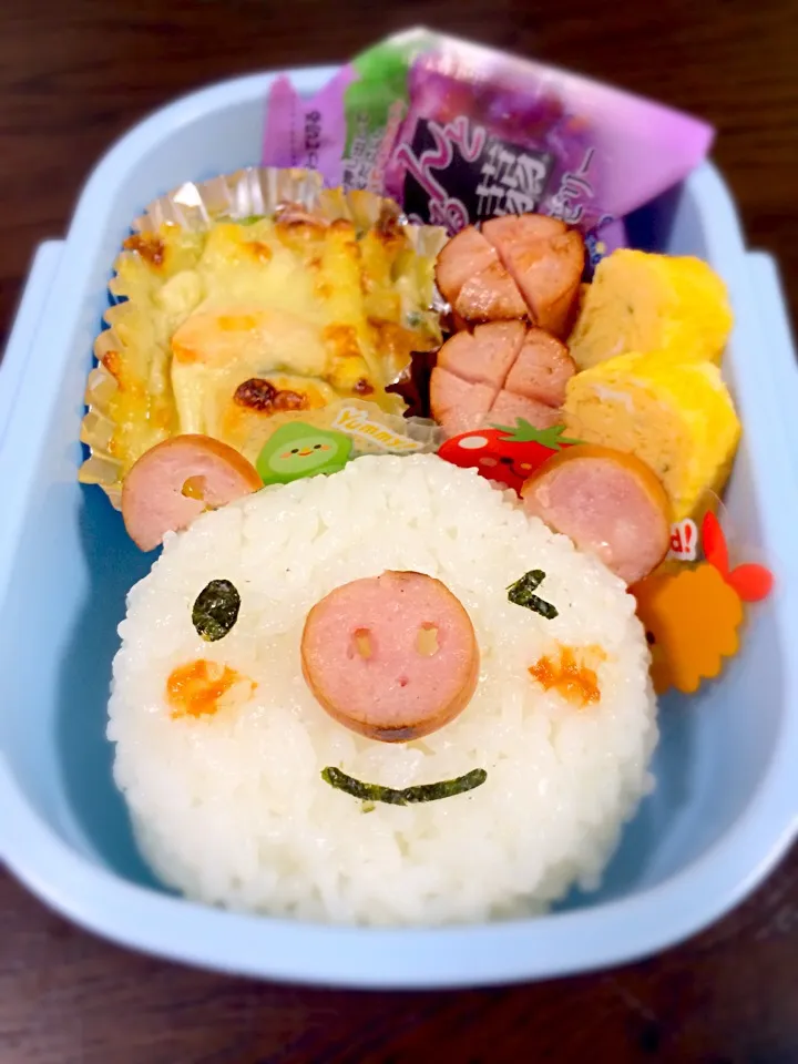 Snapdishの料理写真:ブタくん弁当|めぐみさん