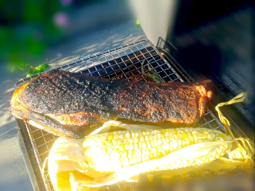 Ethiopian Spice Rubbed Lamb Belly & Rosemary Honey Butter glazed Corn on the Cob.|Bryan S. Mooreさん