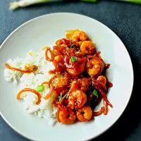 Snapdishの料理写真:Prawns with sweet and spicy sauce|oliviacooksinholland.blogspot.comさん