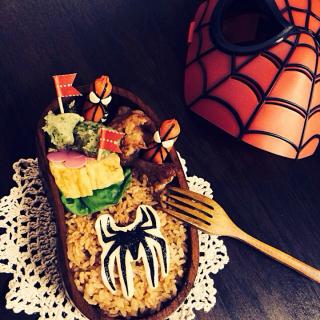 キャラ弁 スパイダーマン 写真レシピあり中級 ザッキー Snapdish スナップディッシュ Id I0se8a