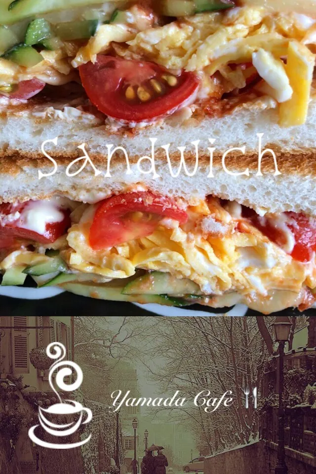 Snapdishの料理写真:My Lunch  シンプルsandwich 🍴|NikkyLoveさん