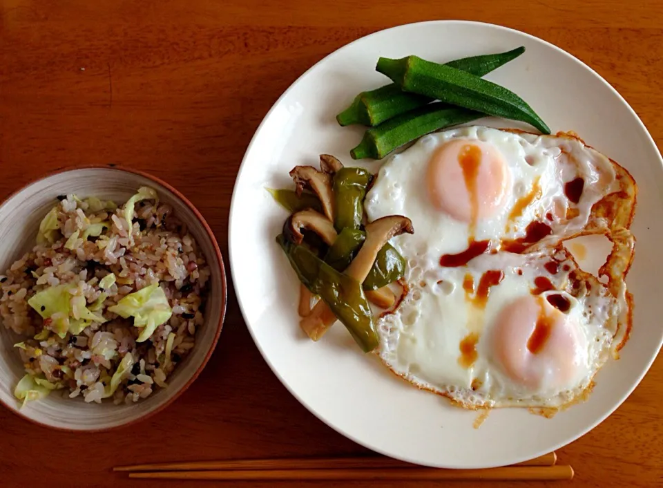 Snapdishの料理写真:ゆっくりめの朝ごはん|Reikoさん