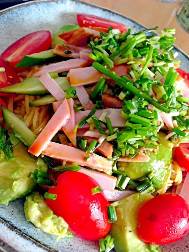 ラ王、冷やし中華、醤油|たけのこジョニーさん