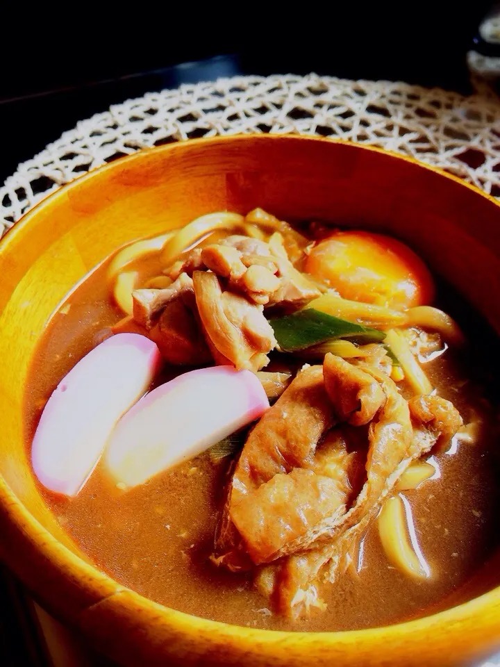 名古屋お土産で頼んでた山本屋の味噌煮込みうどんがほんと美味しい✨|アヤコさん