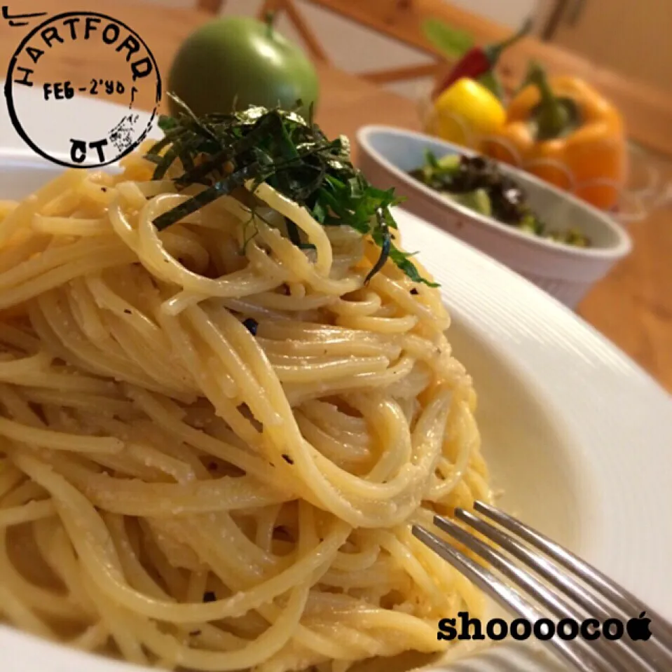 たらこクリームパスタ…に見えます？それなんですけど。|shoooocoさん