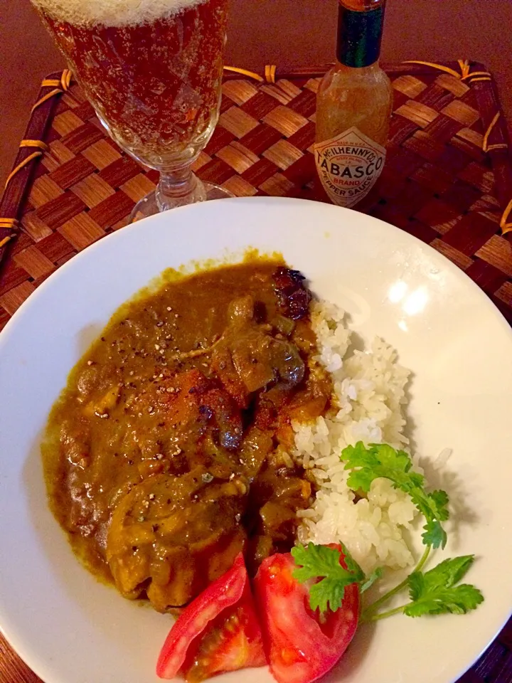 Spicy chicken Indian curry🍛新宿 中村屋のインドカレー by mom|🌈Ami🍻さん