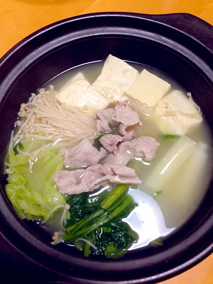 五分で出来る鶏白湯鍋＋〆ラーメン|土屋智宏さん