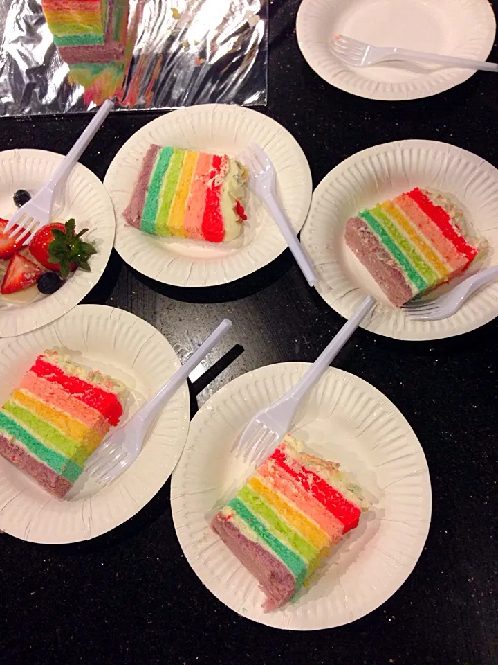 rainbow cake slices|hweeyhさん