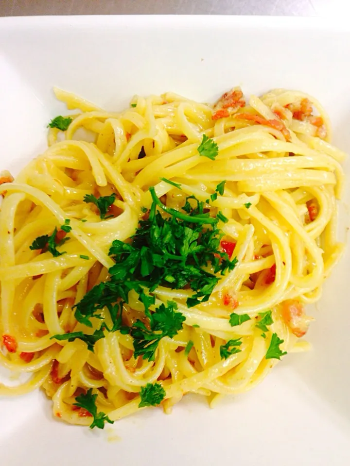 Linguini carbonara|Edgar Rodriguezさん