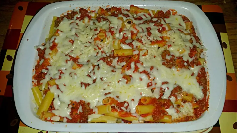 Baked Ziti Homemade meat sauce|Frank Ortizさん