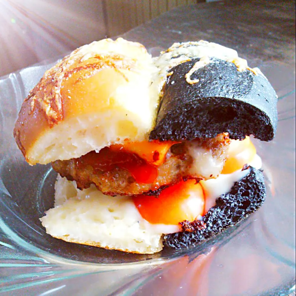 charcoal pork burger|HUI QINさん