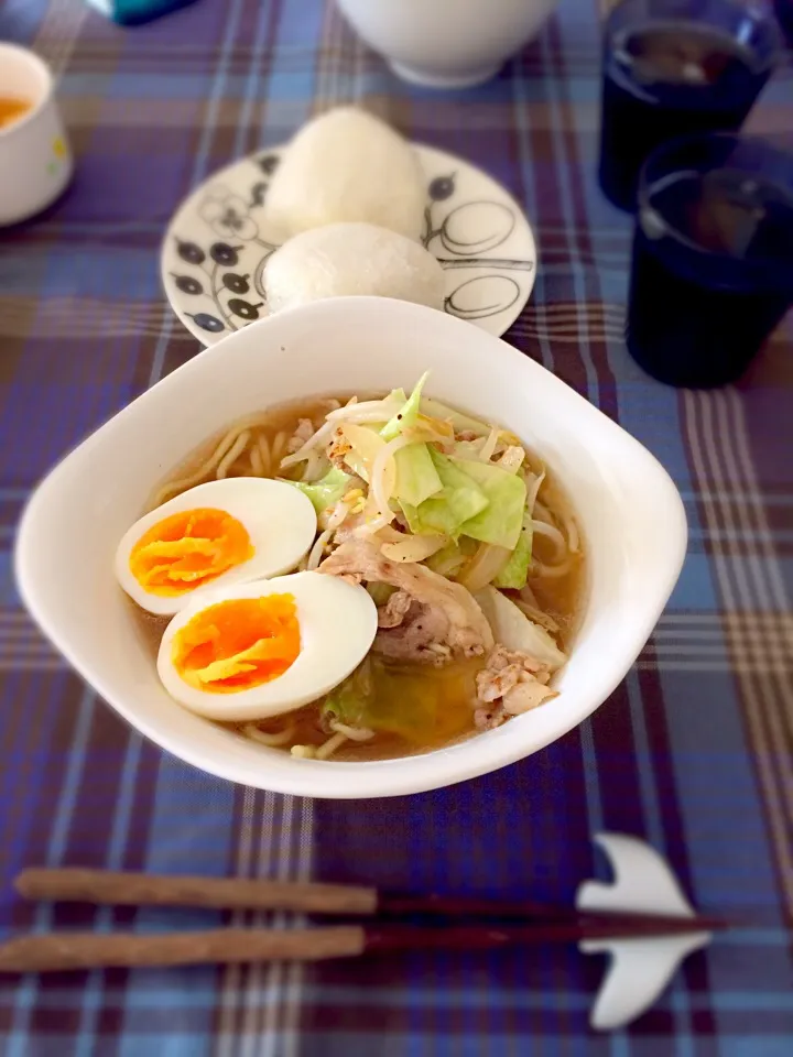 Snapdishの料理写真:おうちにあるもので✳︎ラーメンブランチ|acoyaさん