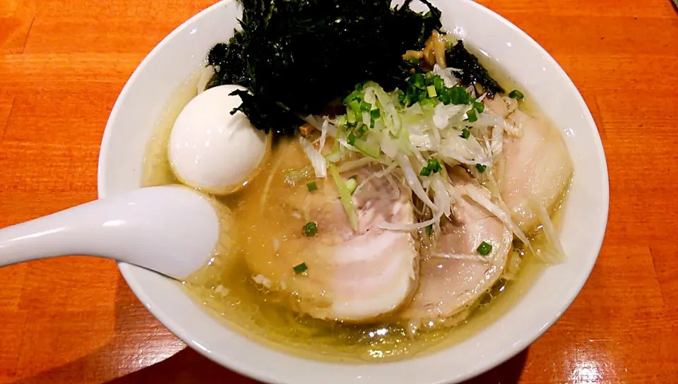 麺屋 六感堂＠池袋
塩グリーン麺SP 1,050円|しんたたさん